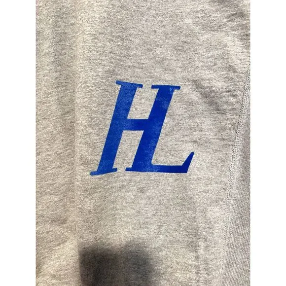 Helmut Lang Grey Monogram Crewneck Sweatshirt Unisex Women's Size M - Picture 6 of 6